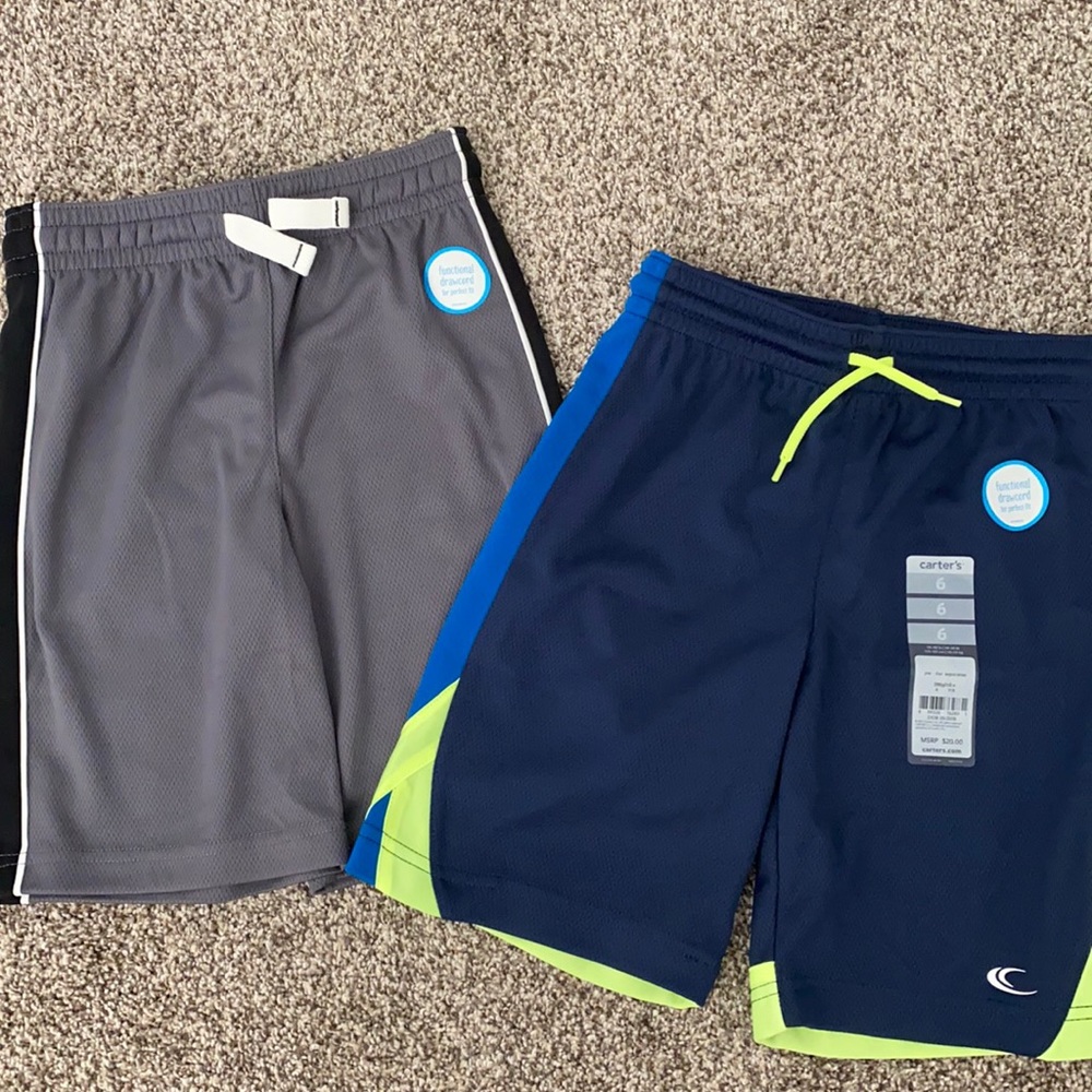 NWT Carter’s boys mesh shorts size 6